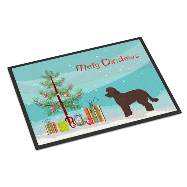 Carolines Treasures 24 x 36 in. Whoodle No.1 Christmas Tree Indoor or Outdoor Mat CK3880JMAT - main
